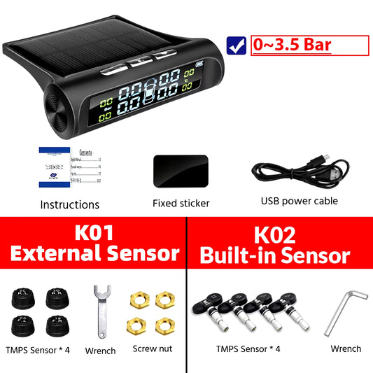 Smart TPMS Touch 8 Bar 4 Sensors Car Tire Pressure Monitoring System Electronic Devices Smart Alarm Systems Sensors Teyes